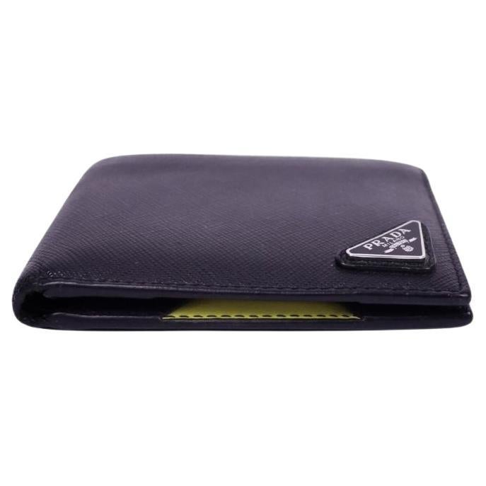 Prada Saffiano Leather Bifold Wallet For Sale