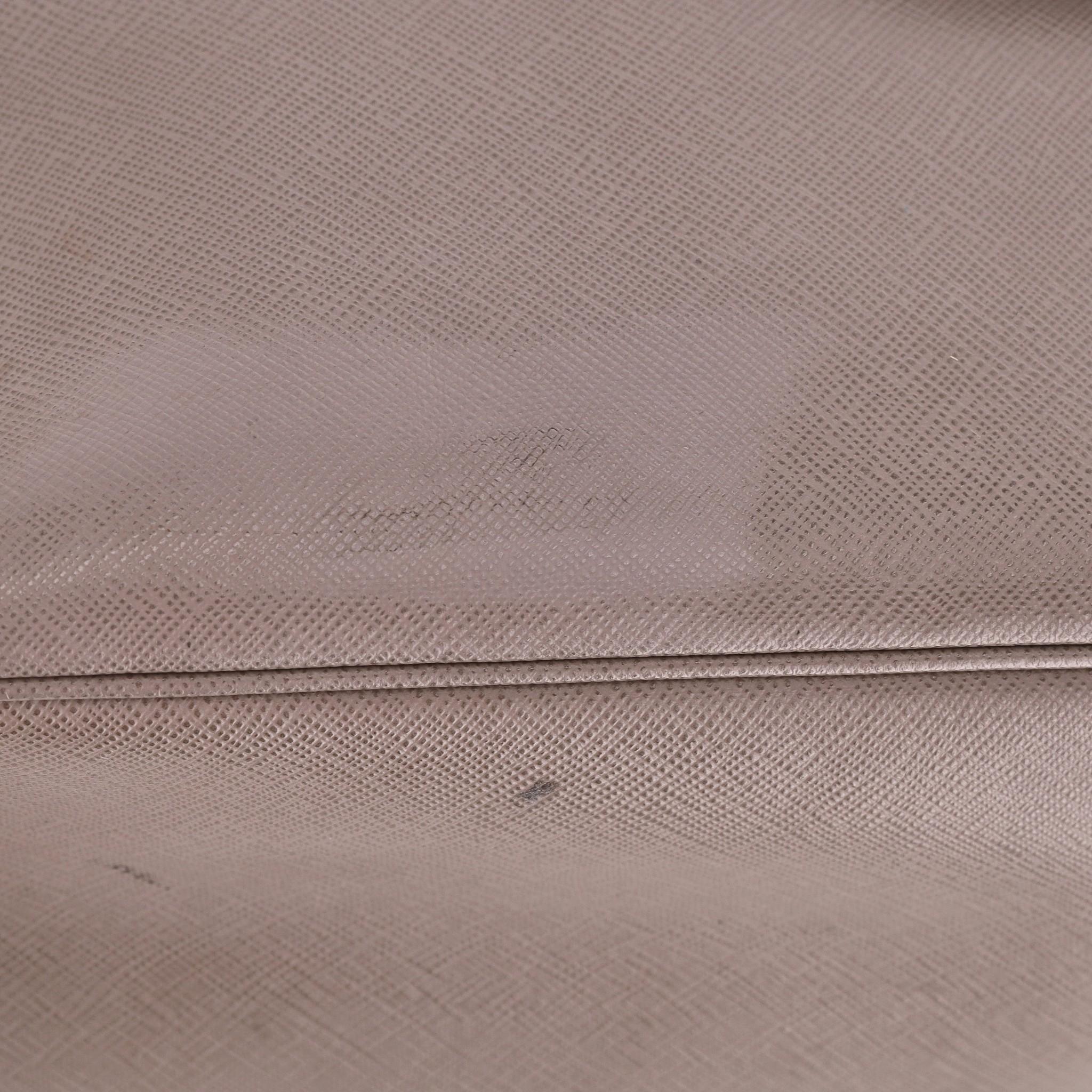 Bolso Tote Prada de piel saffiano con doble cremallera Galleria en venta 8