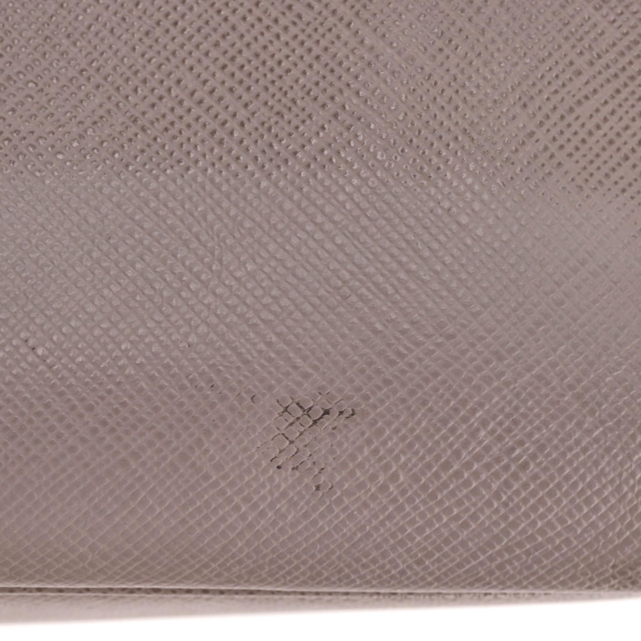 Bolso Tote Prada de piel saffiano con doble cremallera Galleria en venta 4