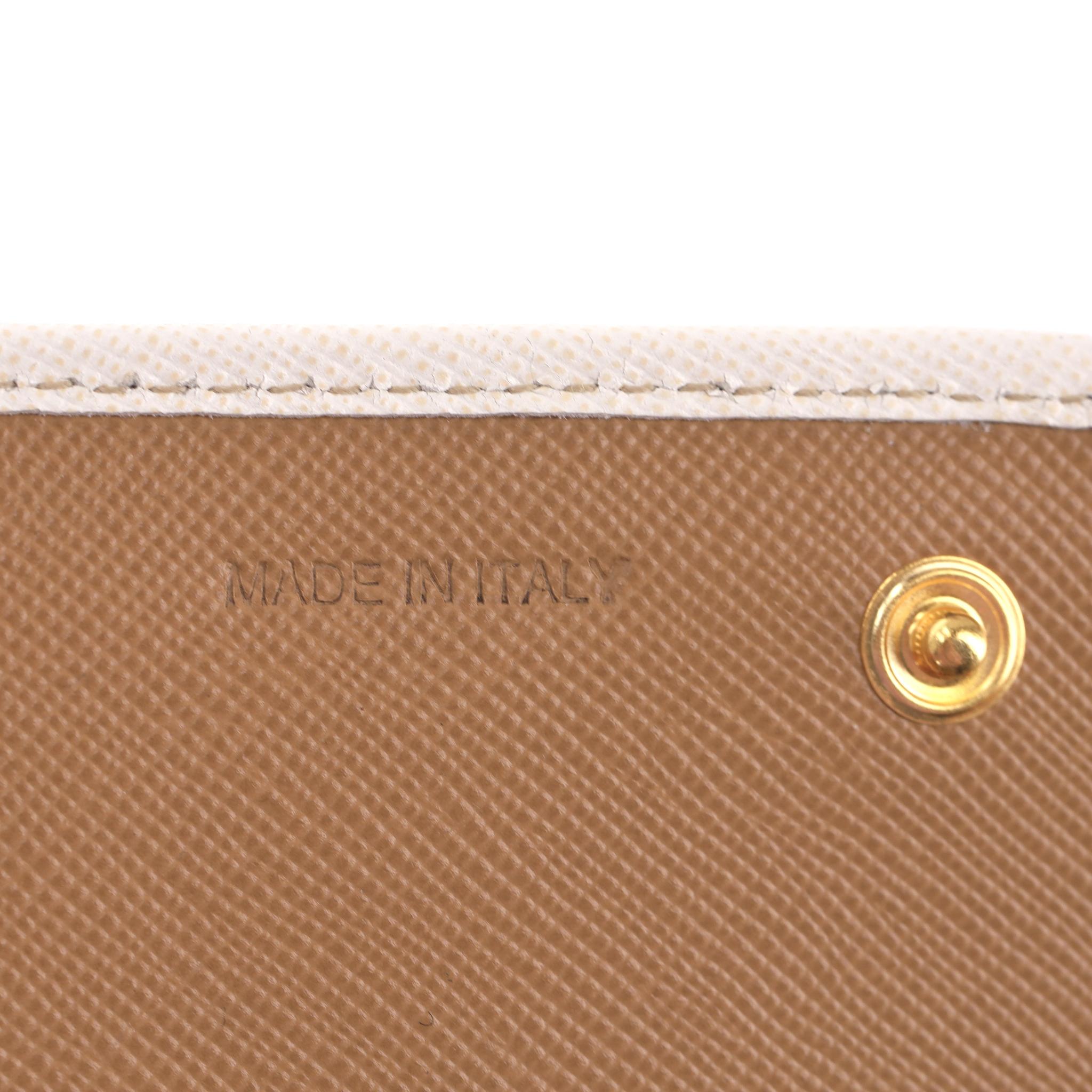 Portafoglio Fori Continental in pelle saffiano di Prada 5