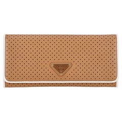 Used Prada Saffiano Leather Fori Continental Wallet