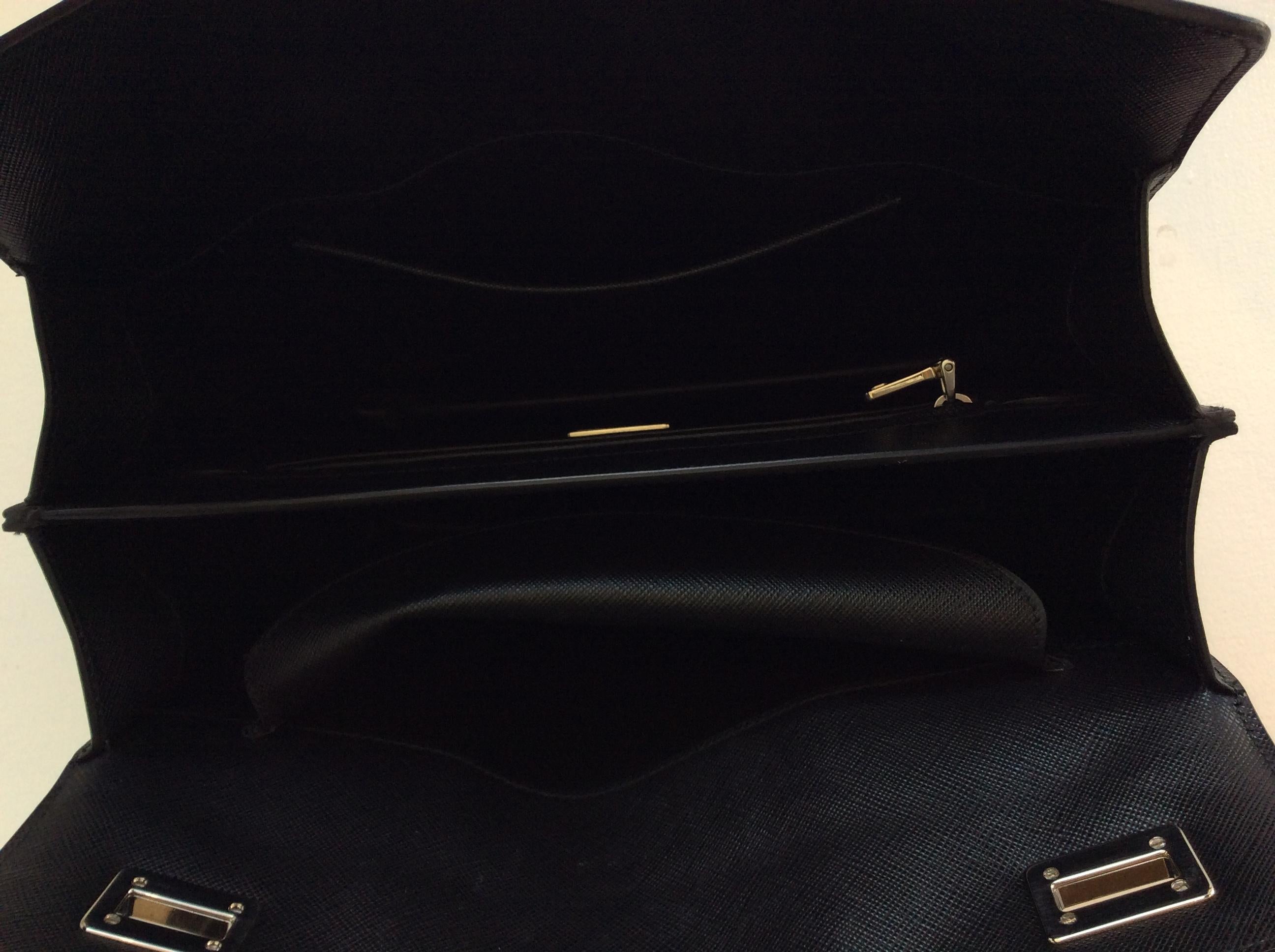 Prada Saffiano Leather Girl Print Handbag 2