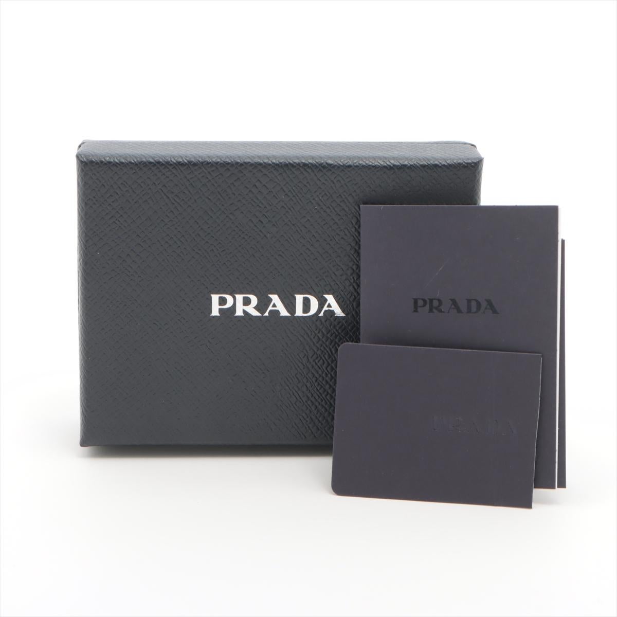 Prada Saffiano Leather Key Case Sky Blue 4