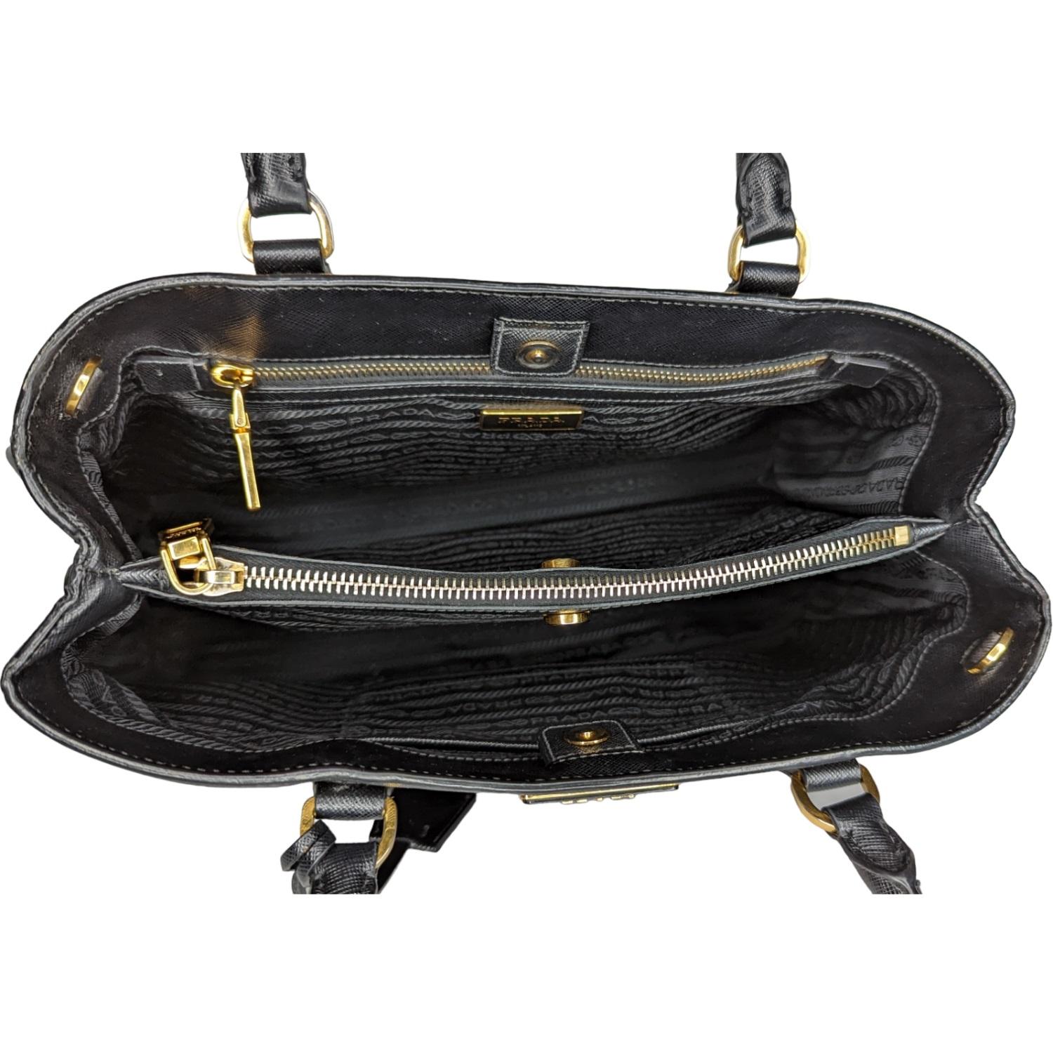 Prada Saffiano Leather Lux Tote Black For Sale 1