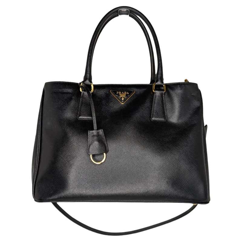 Prada Yellow Ostrich Leather Tote For Sale at 1stDibs