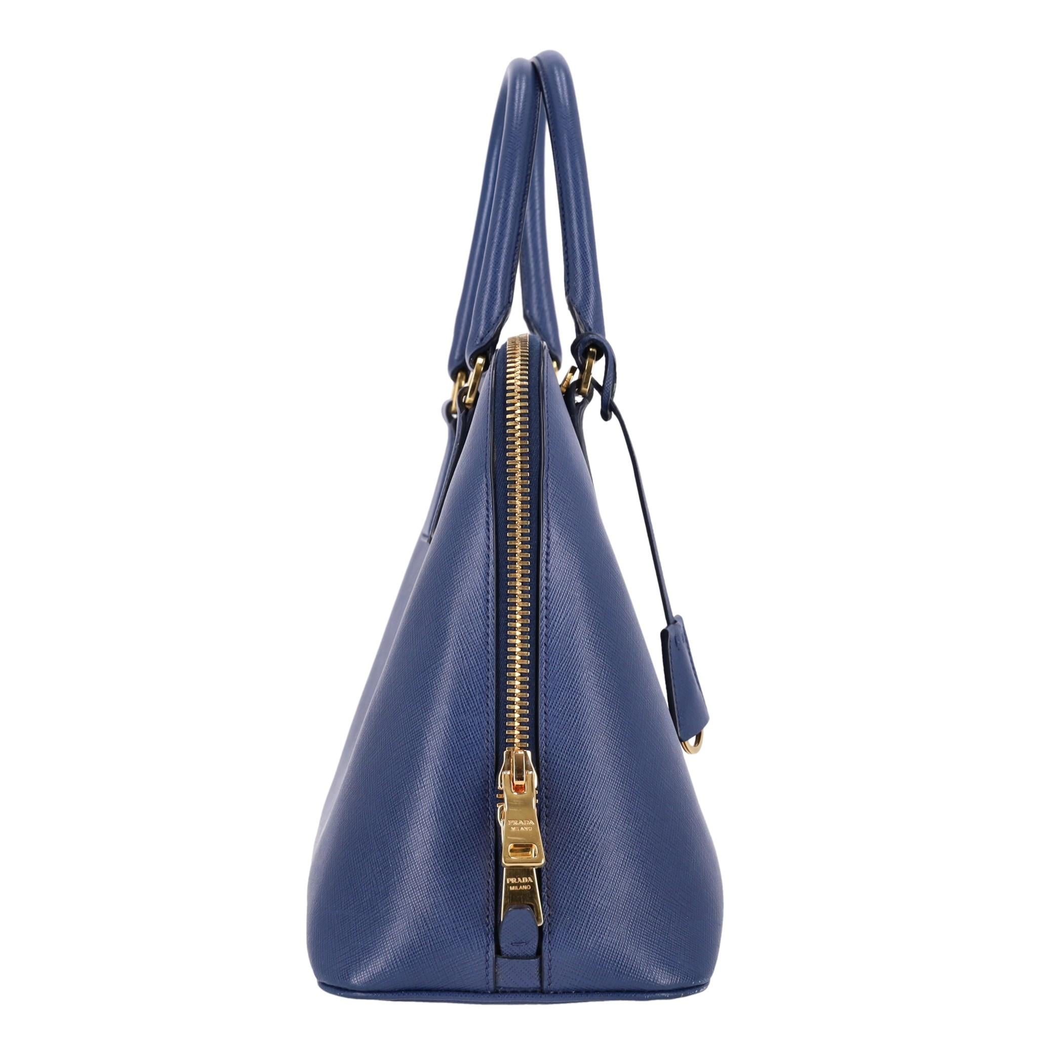 Prada Saffiano Leather Promenade Bag In Good Condition For Sale In London, GB