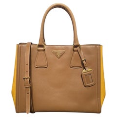 Prada Saffiano Lux Bicolor Shopping Tote