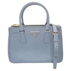 Tote piccola Galleria con doppia zip di Prada Saffiano Lux