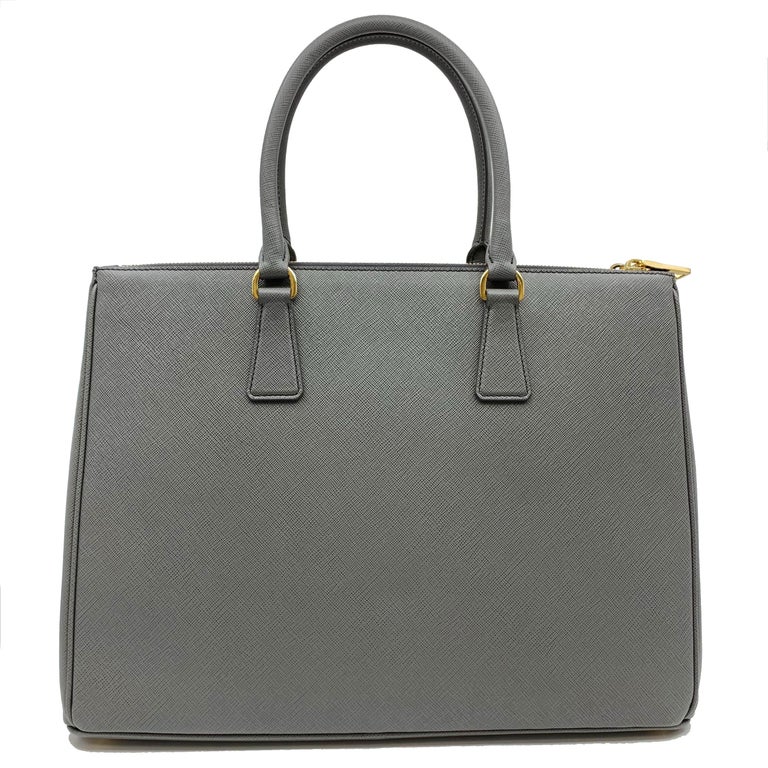 PRA GALLERIA 28 BAG IN DARK GREY SAFFIANO LEATHER main image 1