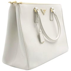 PRADA Saffiano Lux Galleria White Leather Ladies Tote 1BA786NZV