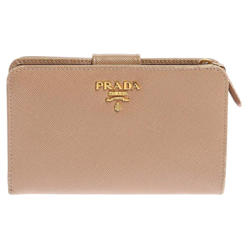 Prada Saffiano Lux Leather Wallet French Flap Wallet at 1stDibs