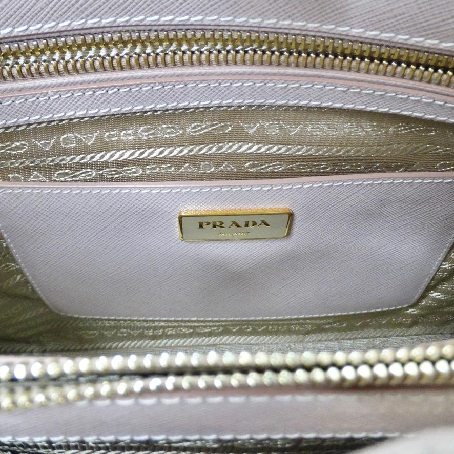 Prada Saffiano Lux Promenade Top Handle Bag For Sale 6