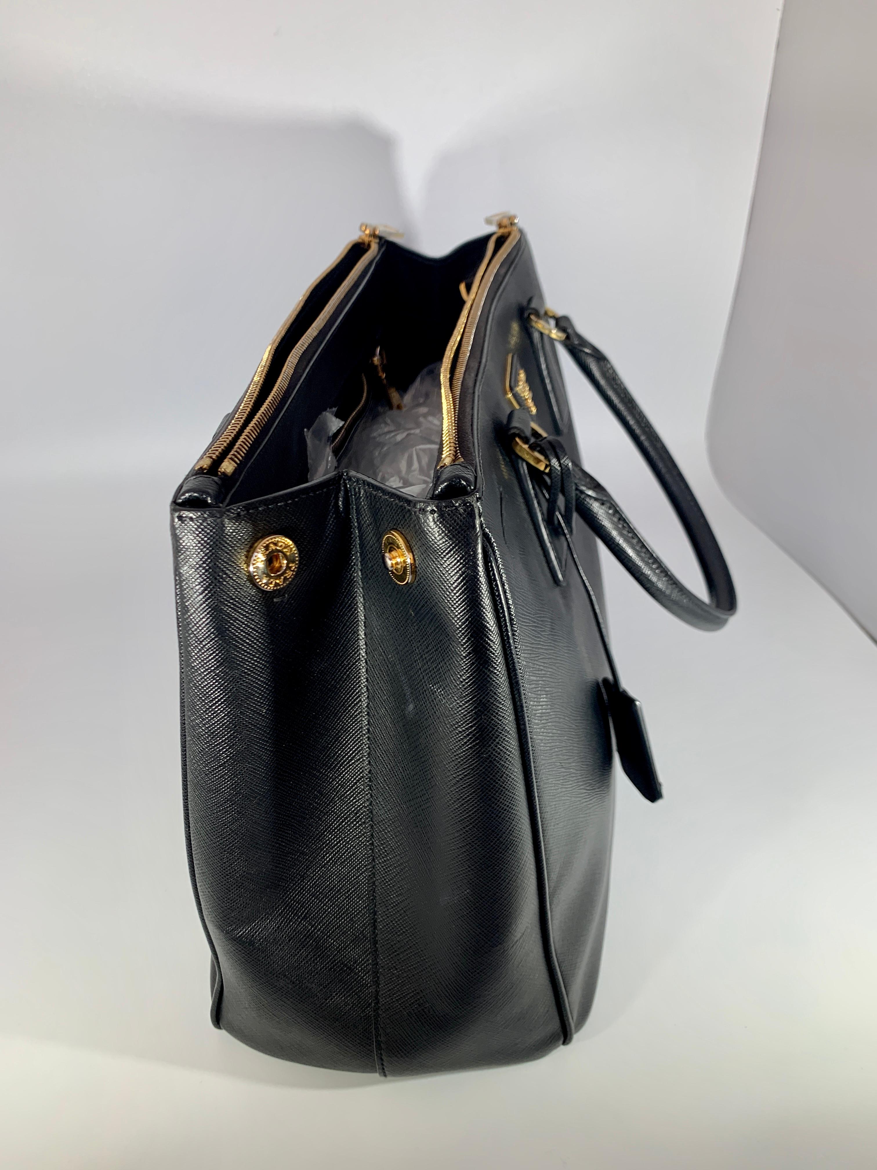 prada double zip bag