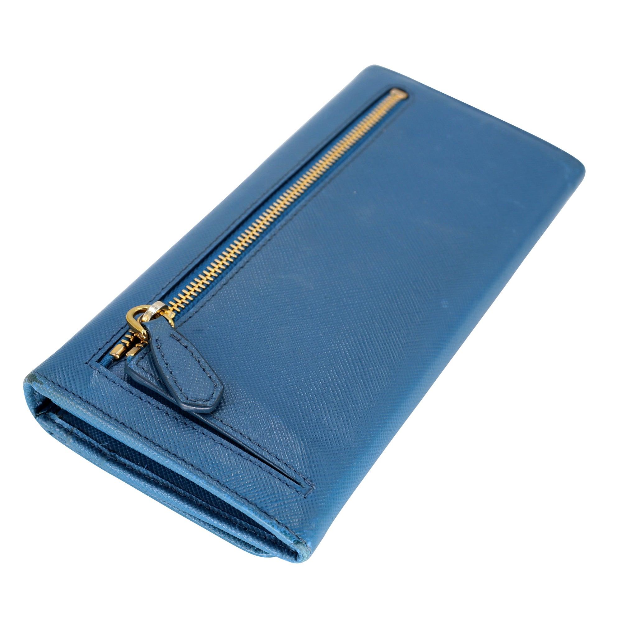 Prada Saffiano Peonia Fiocco Brieftasche mit Reißverschluss PR-W1005P-A002 im Angebot 2