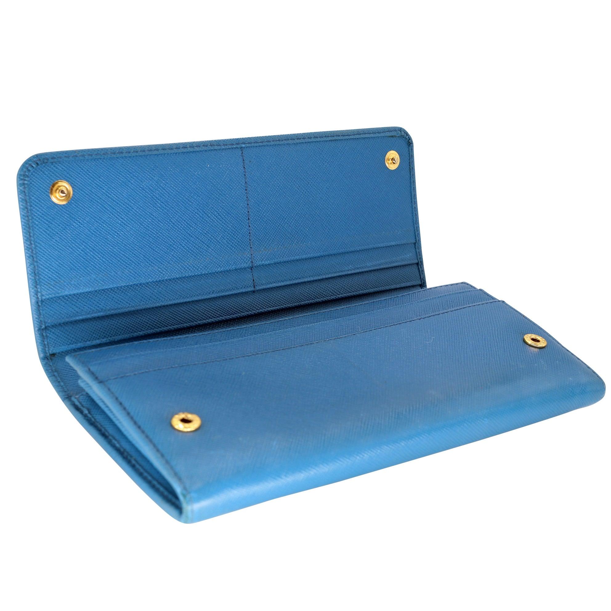 Prada Saffiano Peonia Fiocco Brieftasche mit Reißverschluss PR-W1005P-A002 im Angebot 3