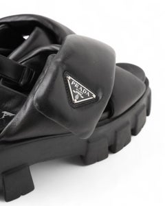 Prada Sandals Monolith Puff Black