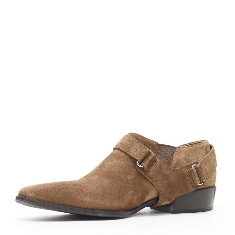 PRADA Chaussures de sport HAR en daim marron avec logo et boucle EU36 Excellent état - En vente à Hong Kong, NT