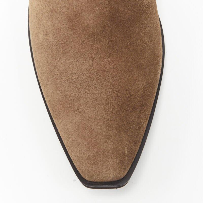 PRADA Chaussures de sport HAR en daim marron avec logo et boucle EU36 en vente 2