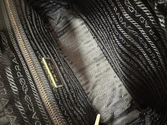 Borsa Prada Satchel in pelle ocra con manico superiore