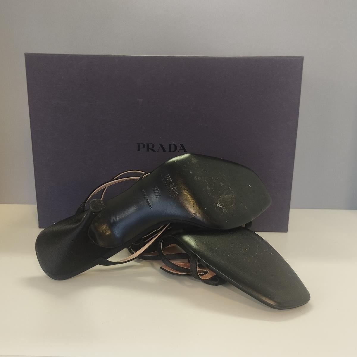 Prada Satin Sandals IT 37 2