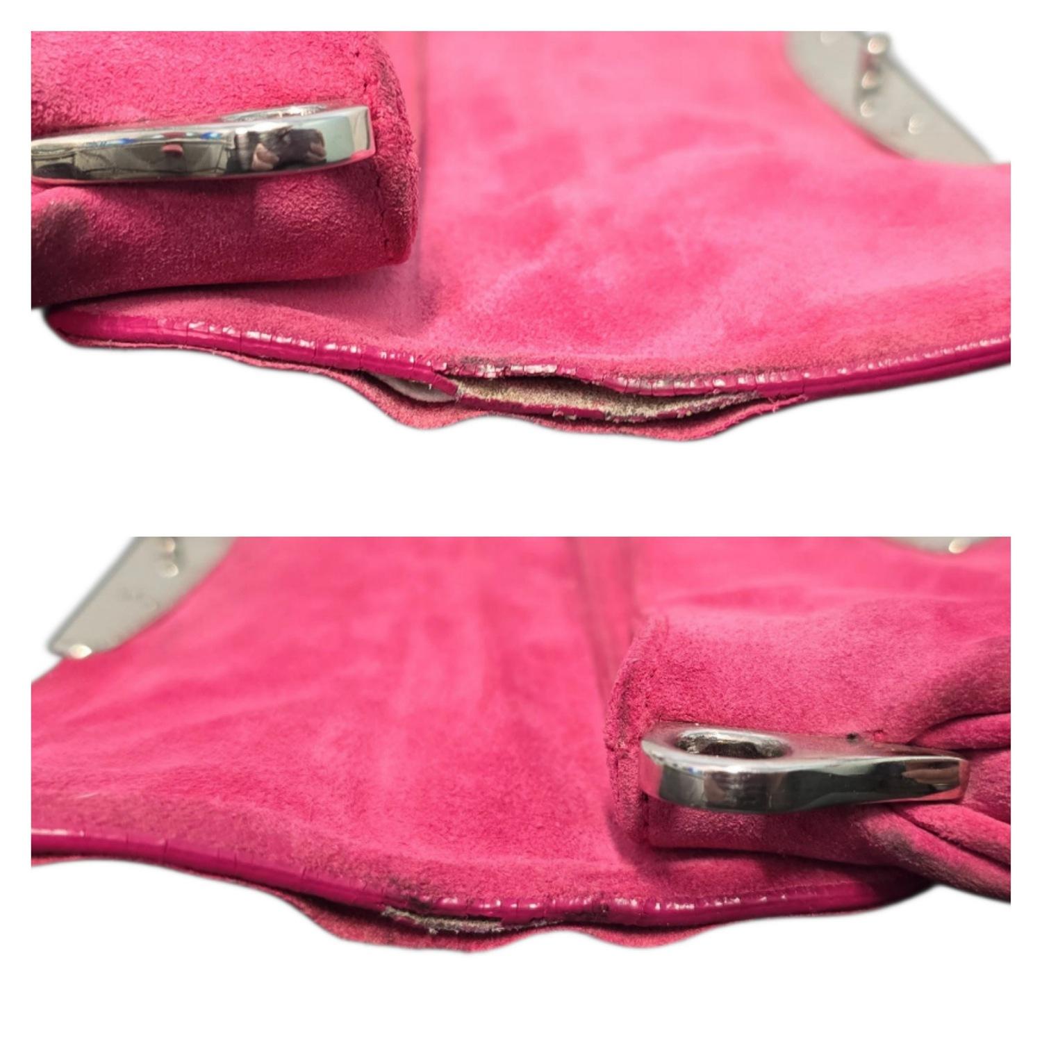 Prada - Sac à bandoulière en daim avec chaîne de son BR2664 en vente 6