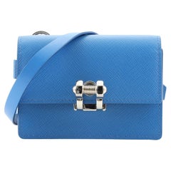 Prada Screw Lock Crossbody Bag Saffiano Leather Mini