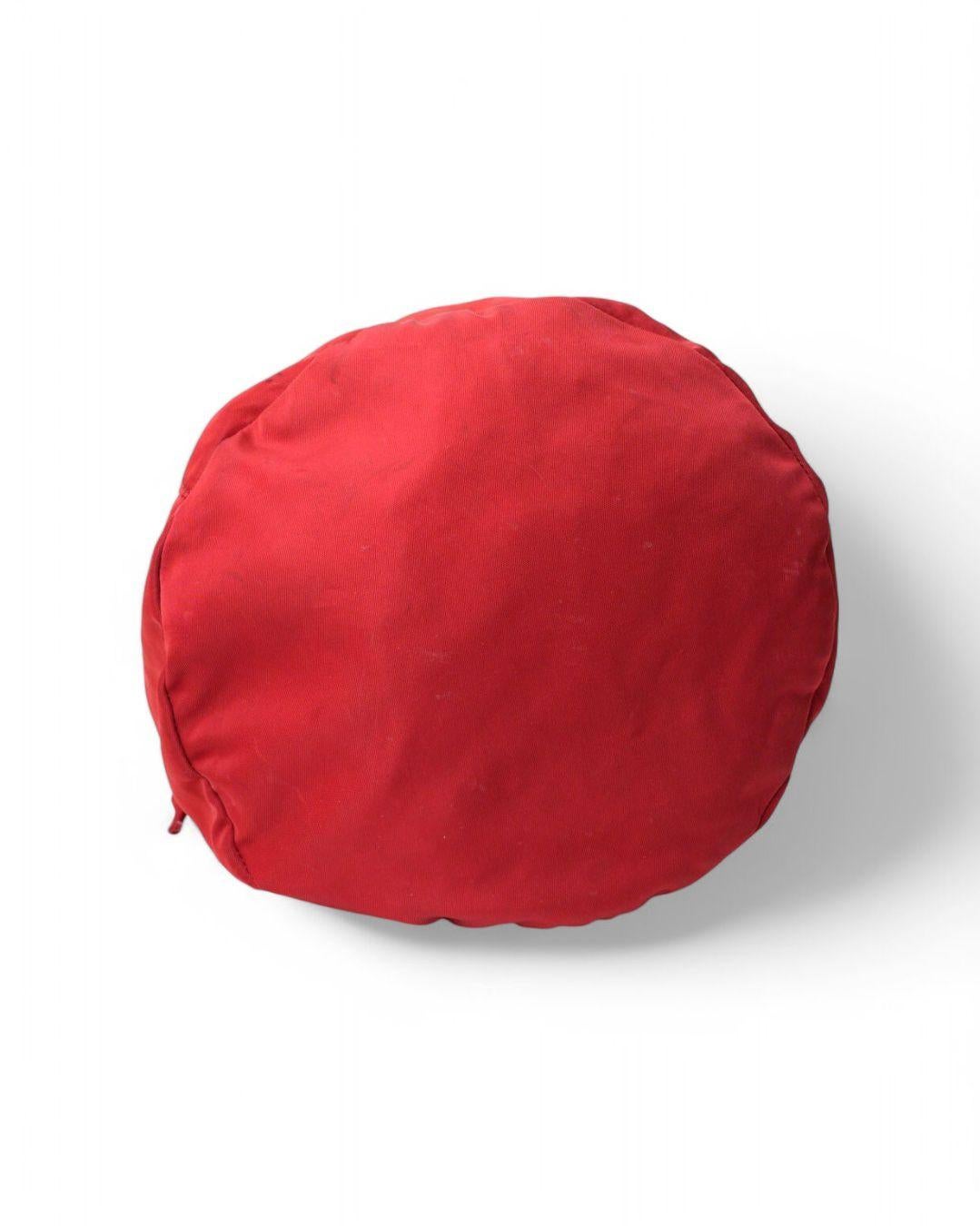 Prada Bucket MM Nylon Red For Sale 1