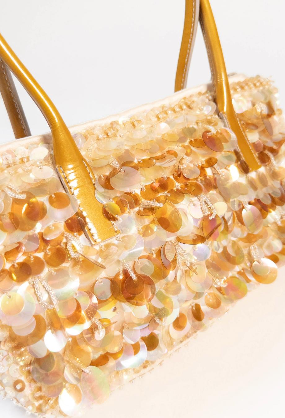 Women's or Men's Prada Sequin Mini Sequin Embellished Pochette Mermaid Bag For Sale