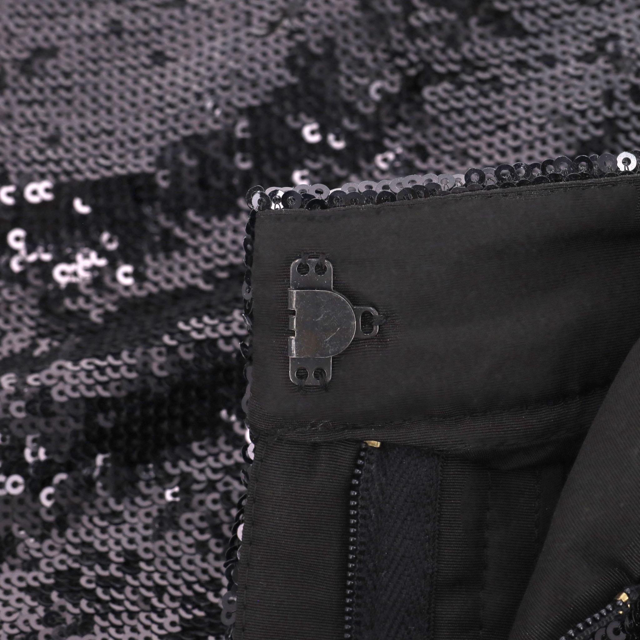 Prada Pailletten-Hose mit weitem Bein im Angebot 1