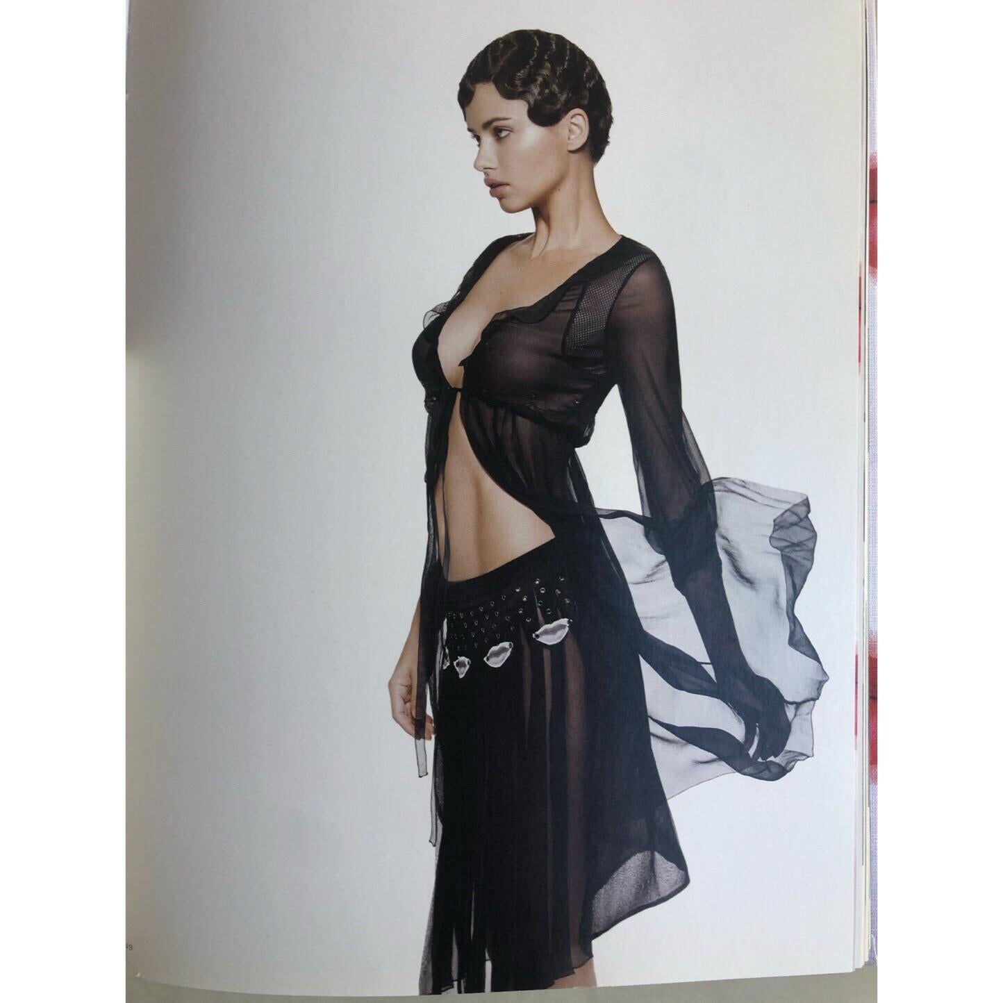 Prada Sheer Black Silk Lip Grommet Skirt Museum Book Piece Rare, 2000 4