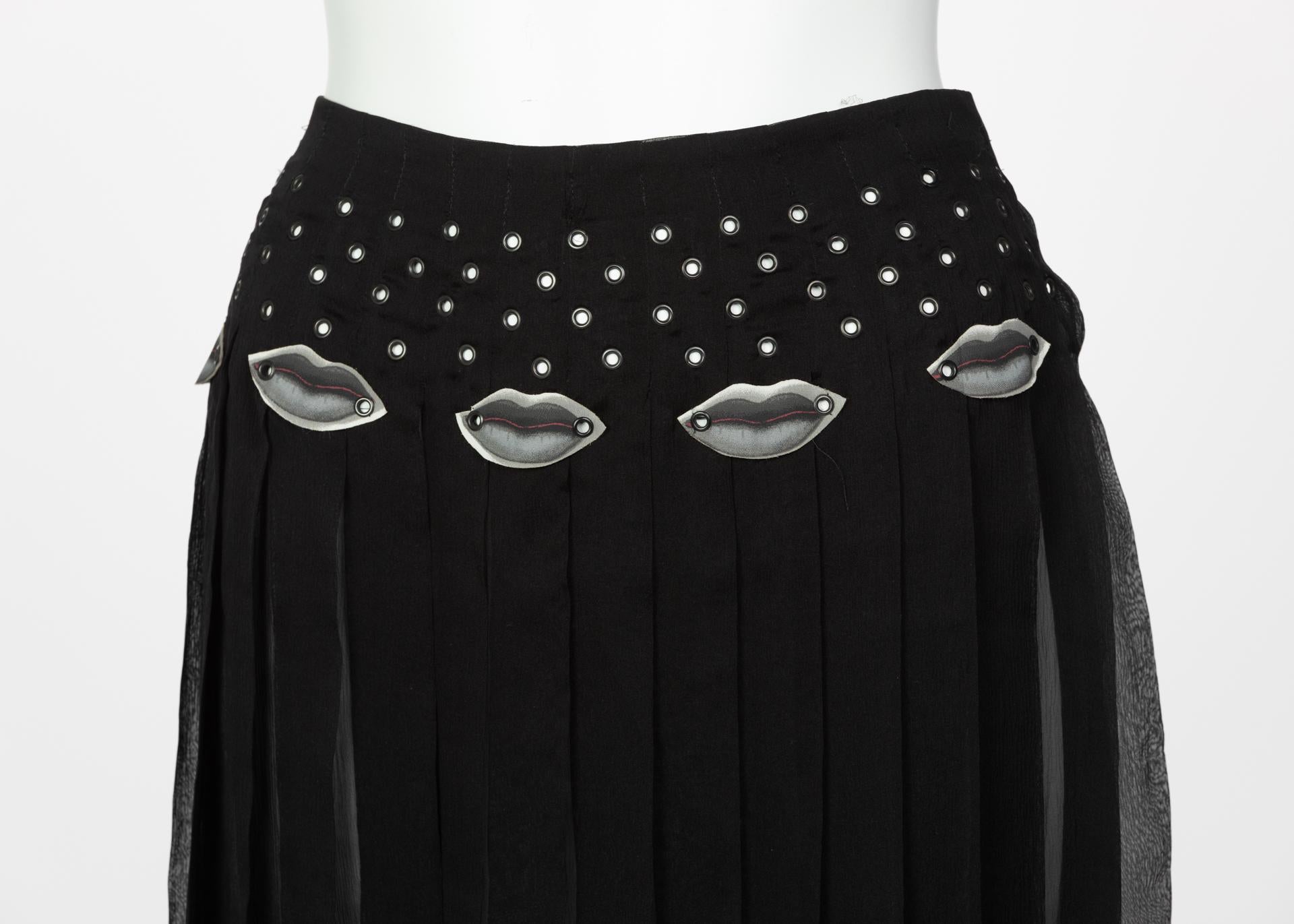 prada sheer skirt