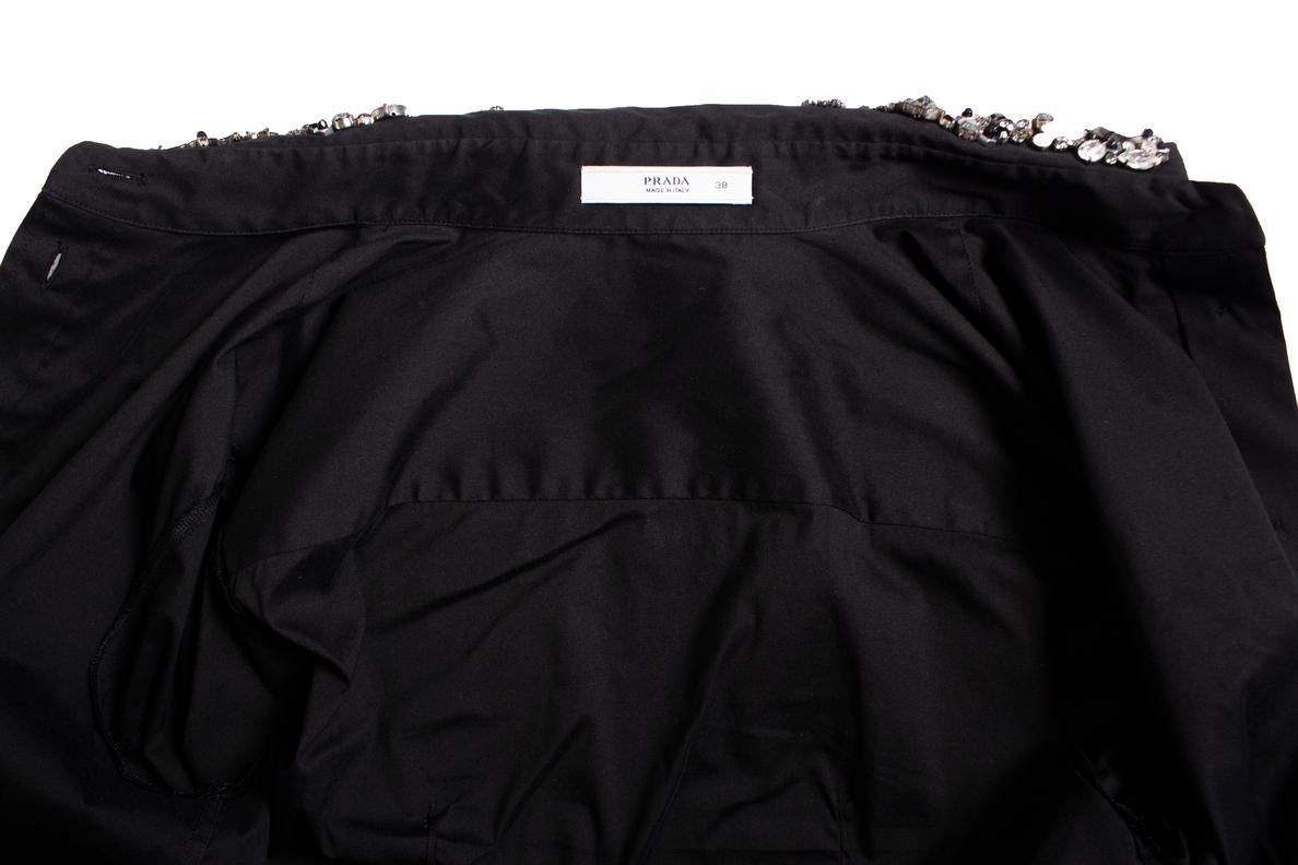 Prada, shirt with stones on the collar. For Sale 1