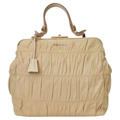 Prada Shopper Groffata MM Beige