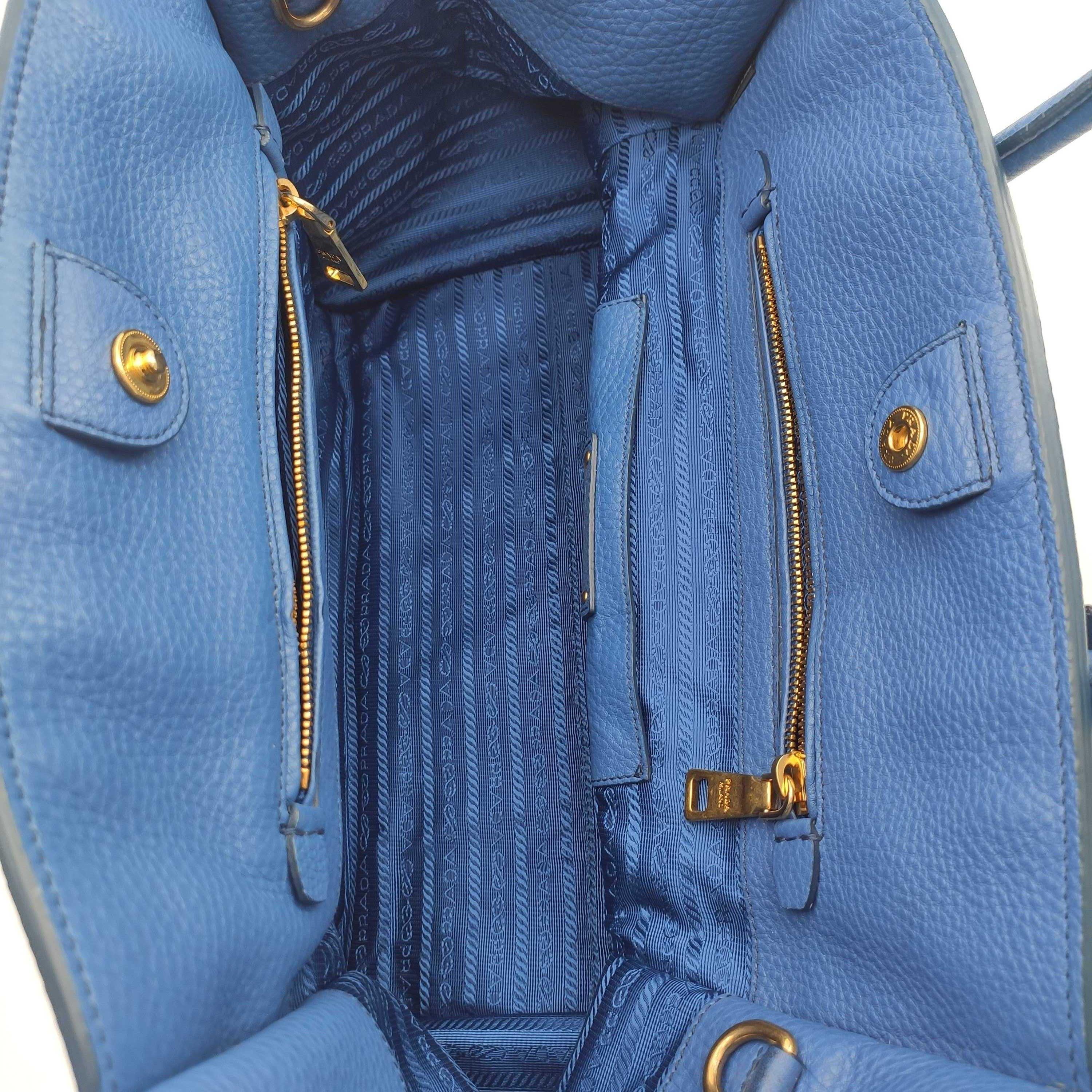 PRADA Shoulder bag in Blue Leather 1