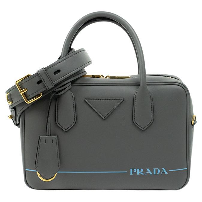 PRADA Shoulder bag in Grey Leather