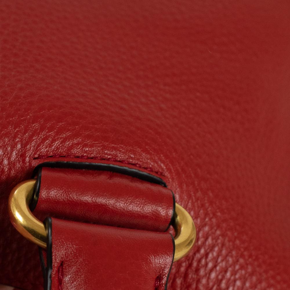 PRADA Shoulder bag in Red Leather 8