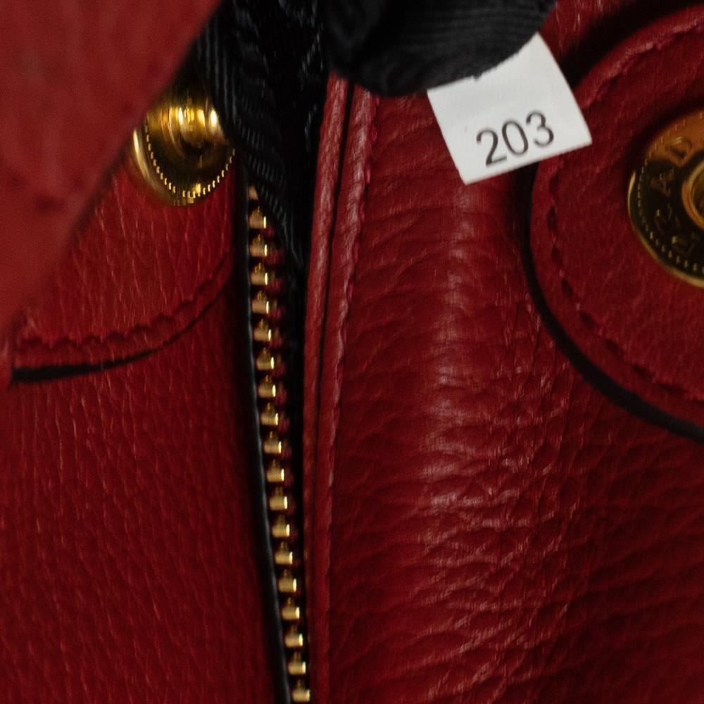 PRADA Shoulder bag in Red Leather 3