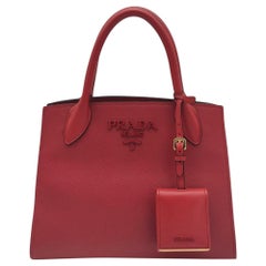 PRADA Shoulder bag in Red Leather