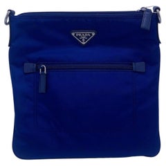 PRADA Shoulder Bag Nylon Navy Handbag Man Bag Italy