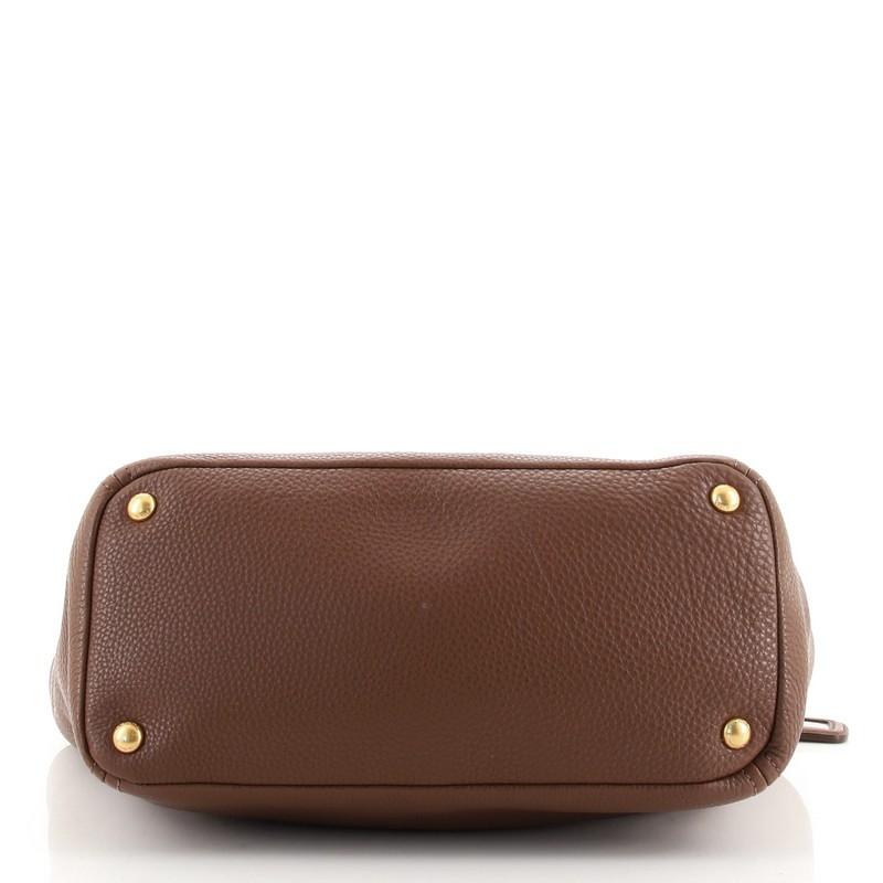 Prada Side Pocket Convertible Tote Vitello Daino Large In Good Condition In NY, NY