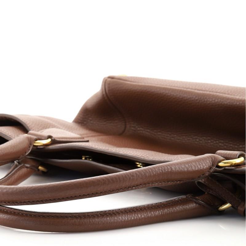 Prada Side Pocket Convertible Tote Vitello Daino Large 1