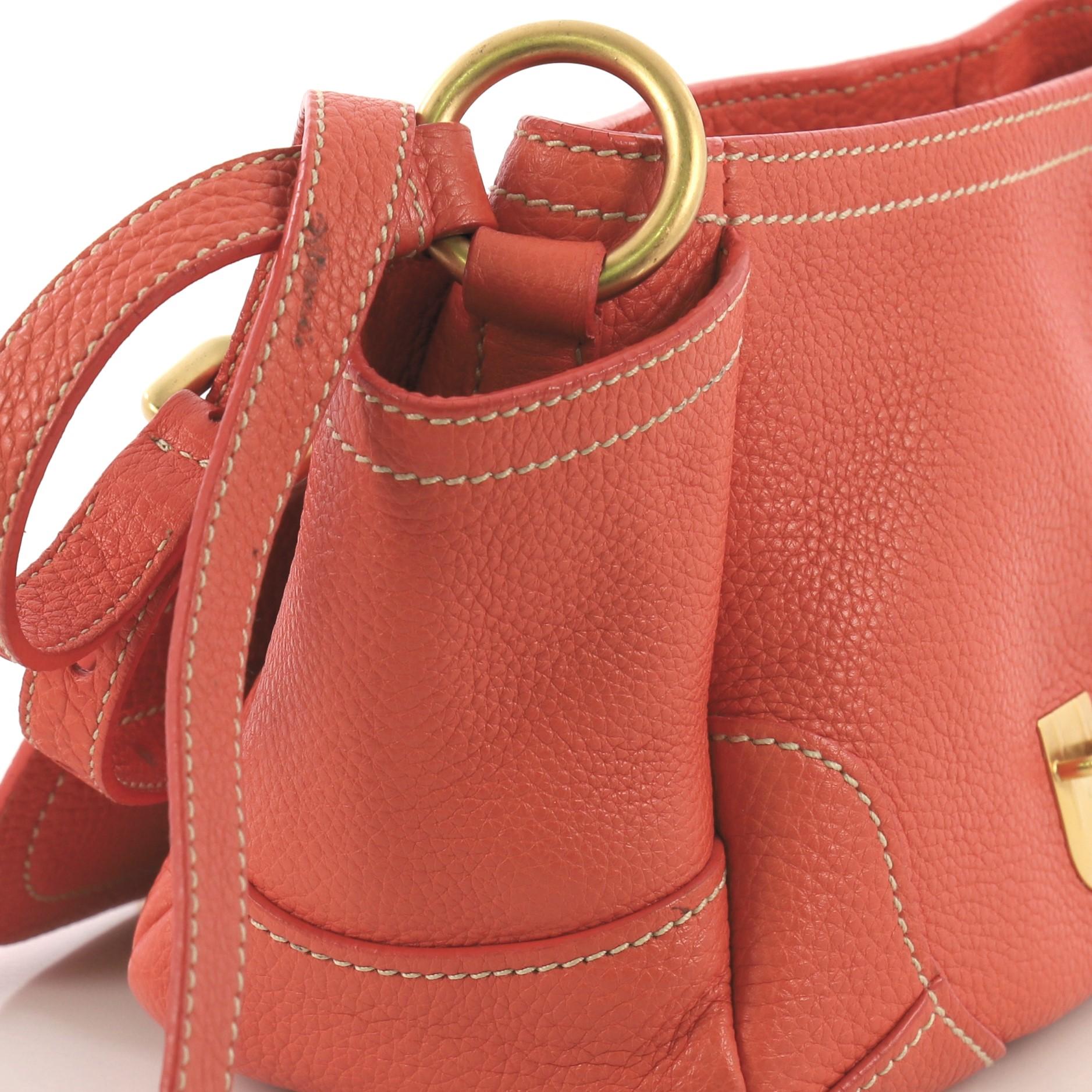 Prada Side Pocket Crossbody Bag Vitello Daino Mini 1