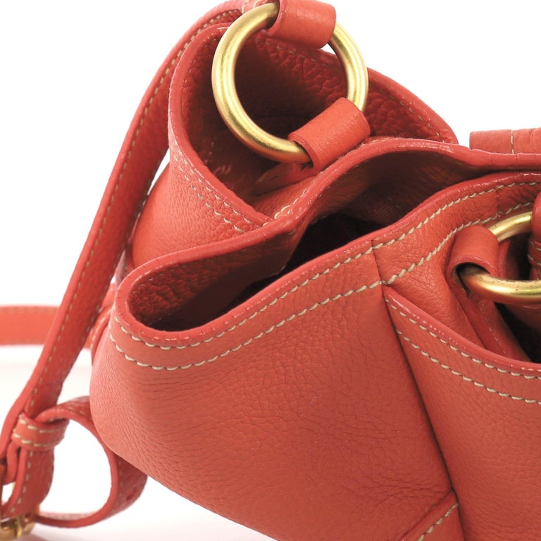 Prada Side Pocket Crossbody Bag Vitello Daino Mini For Sale at 1stdibs