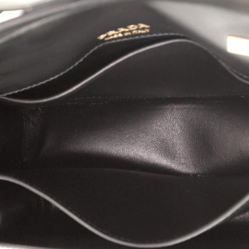 Black Prada Sidonie Chain Shoulder Bag City Calf Medium