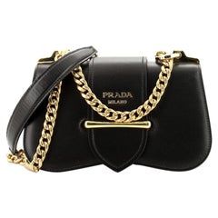 Prada Sidonie Chain Shoulder Bag City Calf Medium