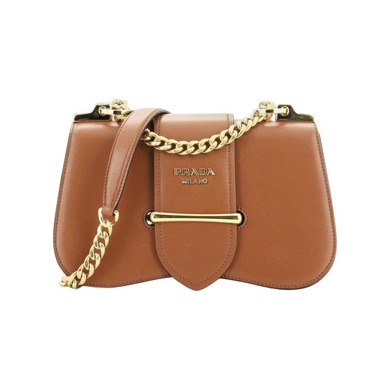 Prada Sidonie Chain Shoulder Bag City Calf Medium 