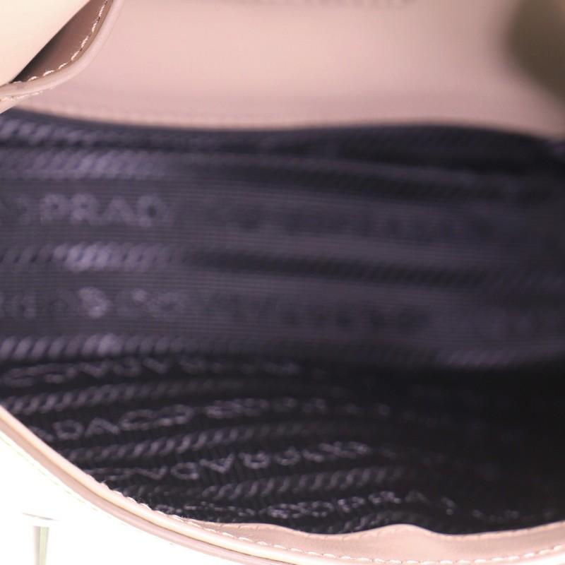 Beige Prada Sidonie Chain Shoulder Bag Saffiano Leather Medium