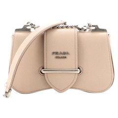 Prada Sidonie Chain Shoulder Bag Saffiano Leather Medium