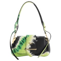 Prada Sidonie Shoulder Bag Printed Leather Medium 