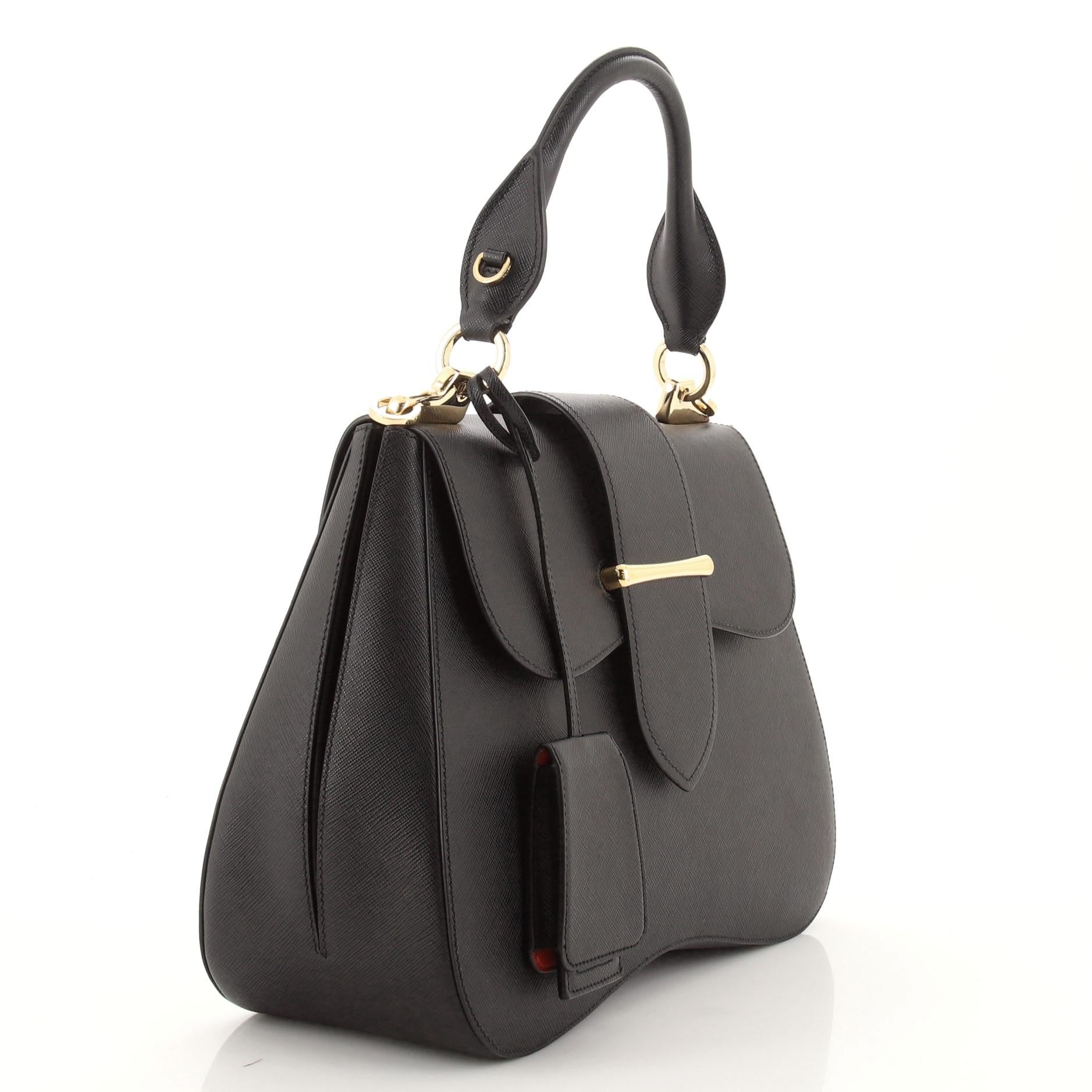 prada sidonie leather bag